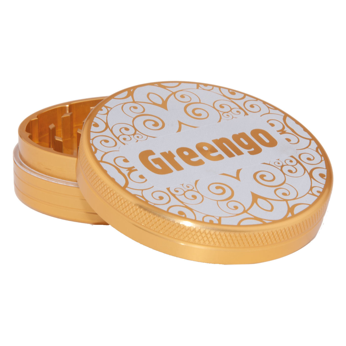 Greengo Grinder 2 Parts 63 Mm Gold voorkant