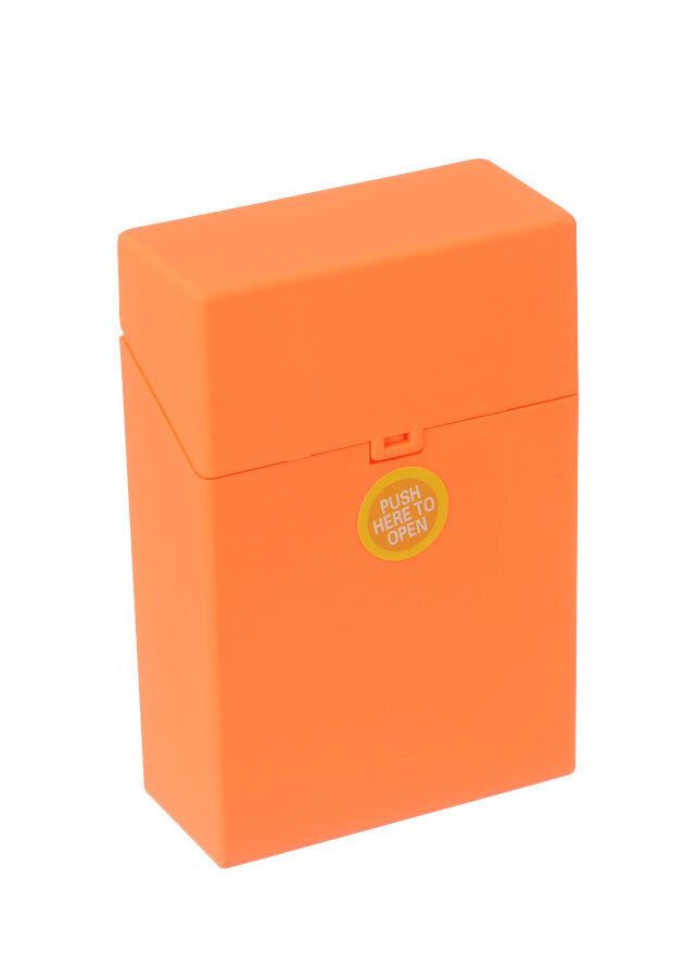 Clic Boxx Cigarette Box 20 Cig Fluorescent Design Orange