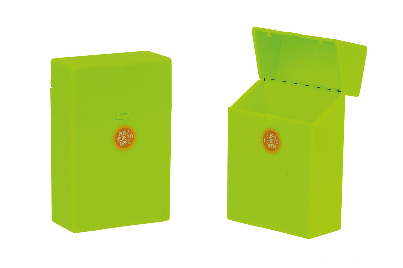 Clic Boxx Cigarette Box 20 Cig Fluorescent Design Yellow