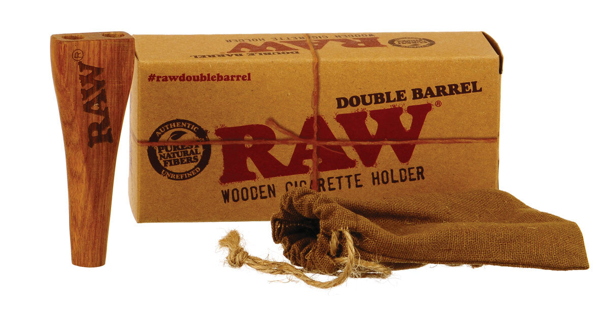 Raw Double Barreled Kingsize Cigarette Holder 1 Pc