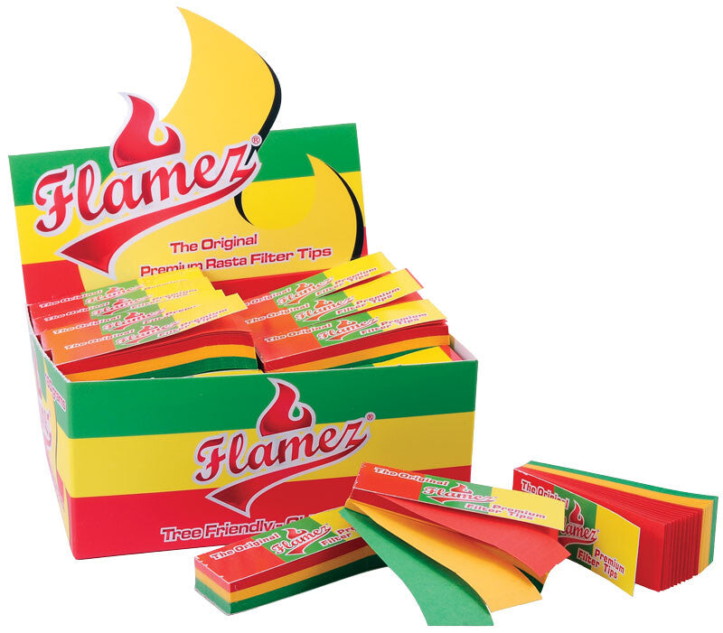 Display Flamez Rasta Tips 50 X 51 Leaves 160 Gram