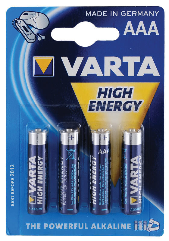 Varta High Energy Batteries Aaa 4 Pack