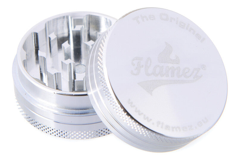 Flamez Grinder 2 Parts 40 Mm Silver