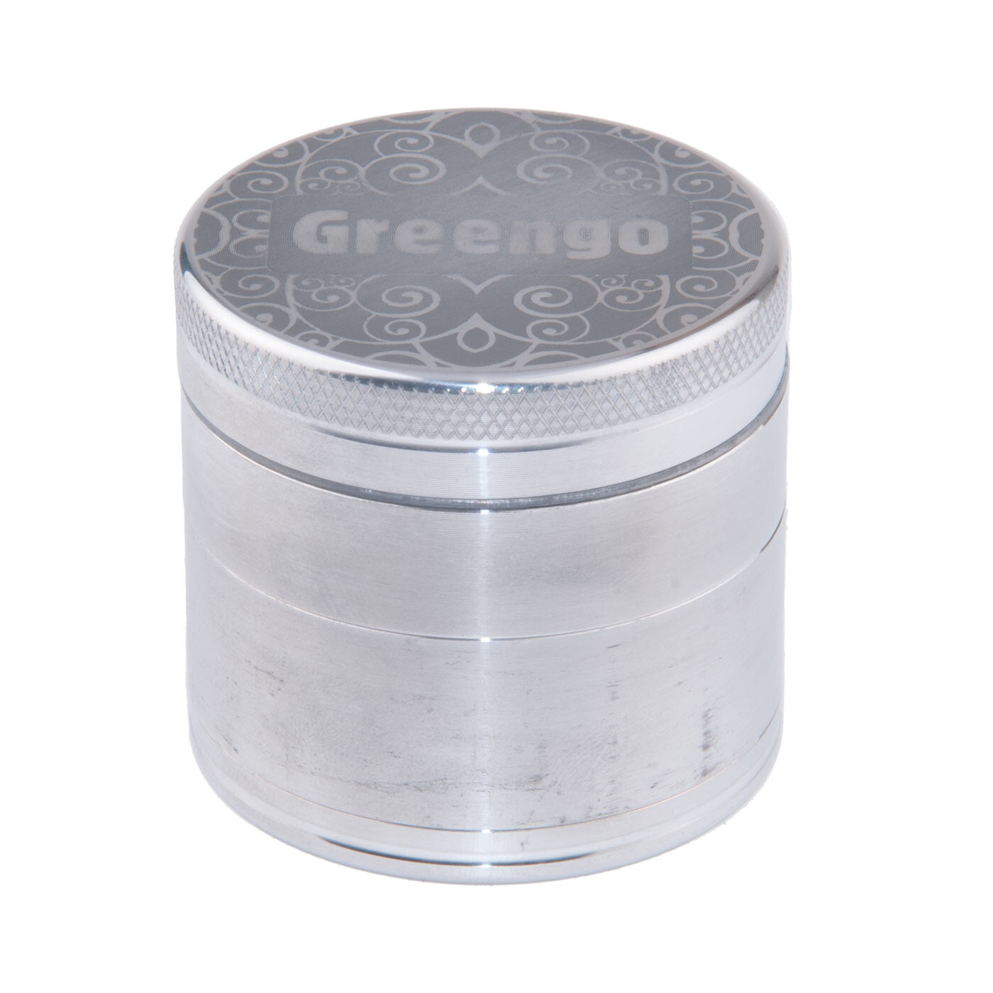 Greengo Grinder 4 Parts 50 Mm Silver