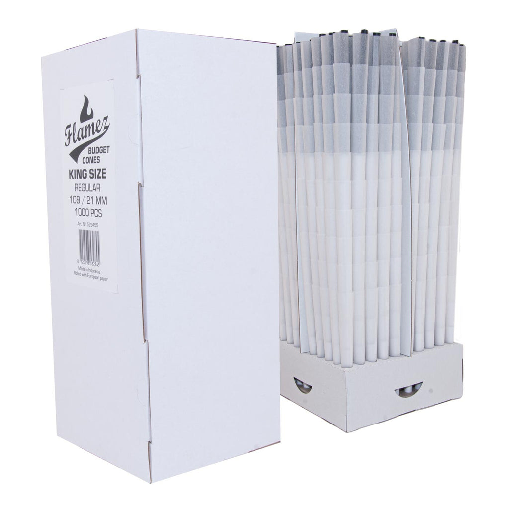 Flamez Budget Cones King Size White 109/21 mm 1000 Pcs
